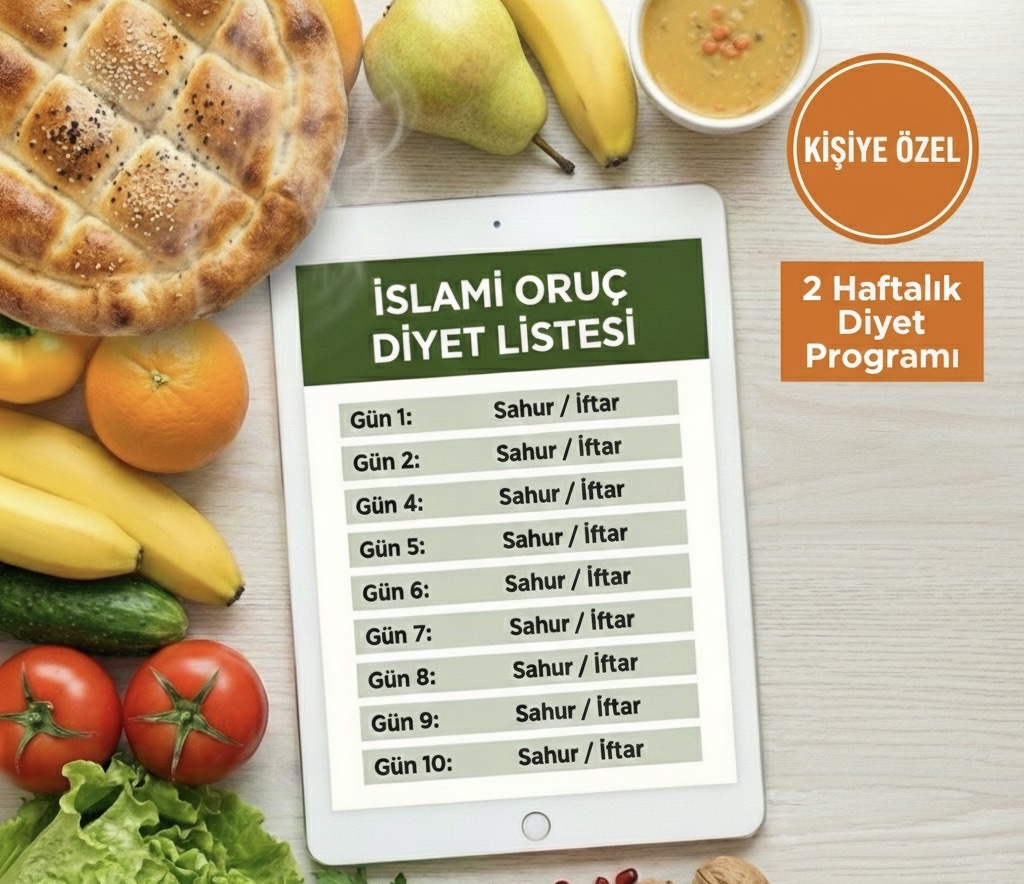 MANEVİ ORUÇ DİYET LİSTESİ